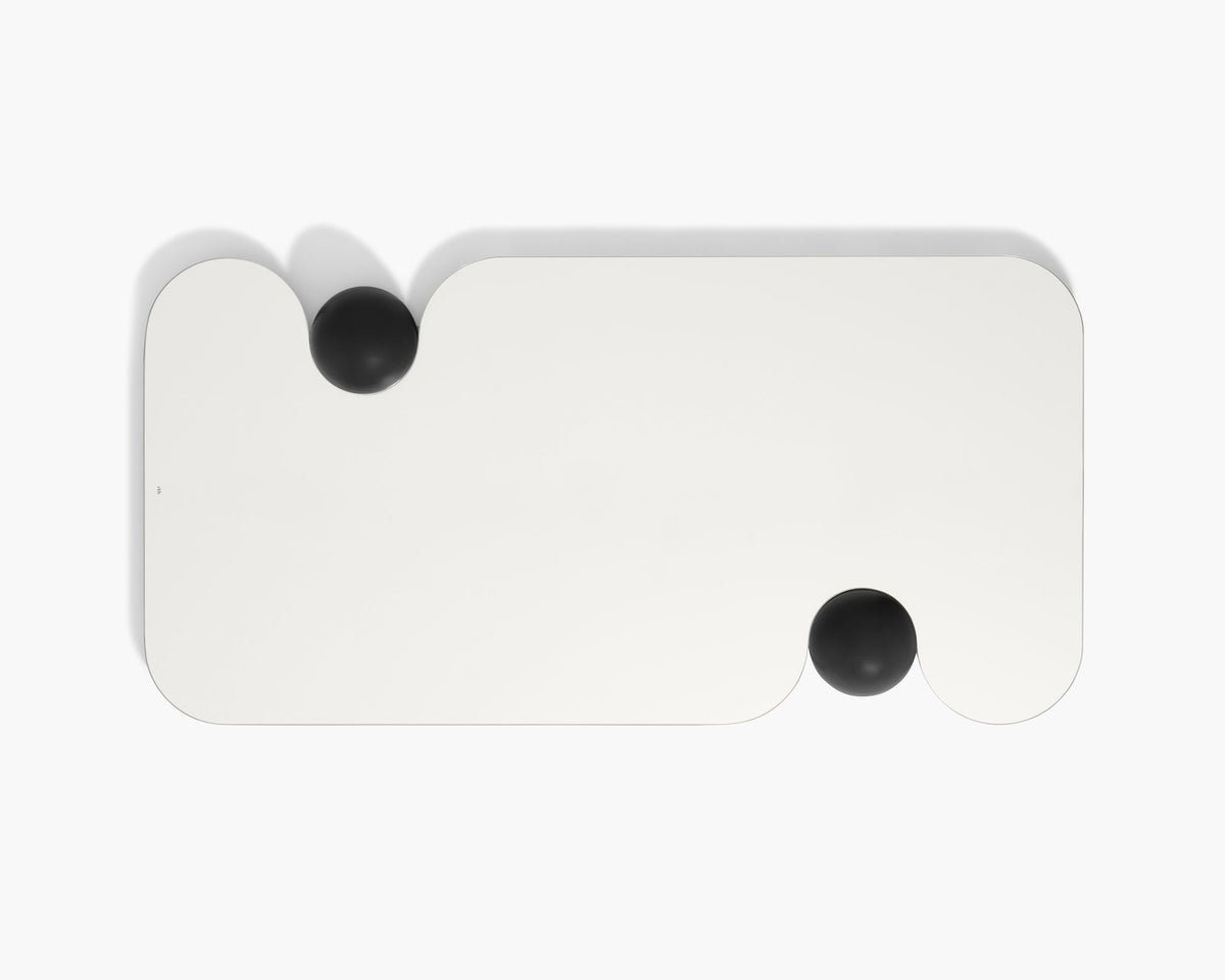 Big Squeeze mirror in Black Oak