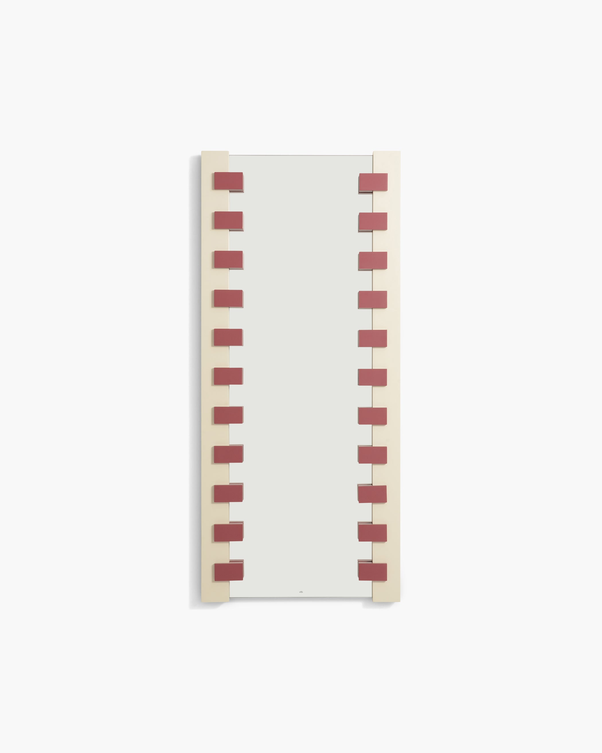 Zip - Pearl & Cranberry – ready to hang