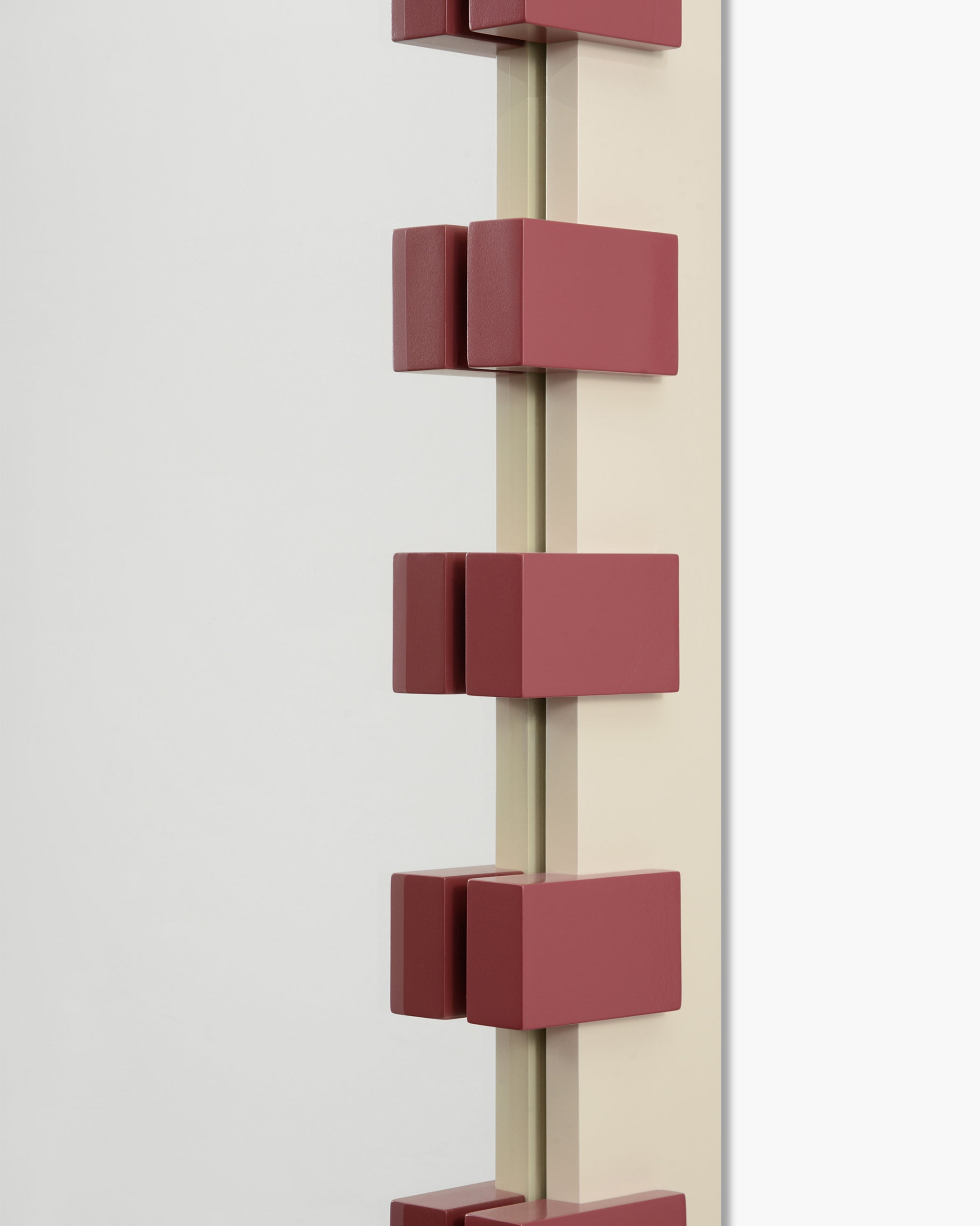 Zip - Pearl & Cranberry – ready to hang